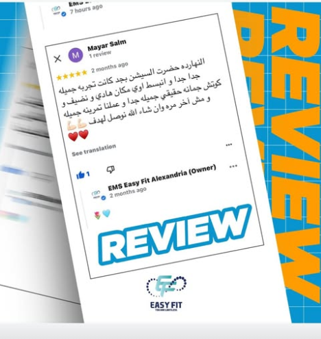 Client review 3 from Easy Fit Alexandria client
